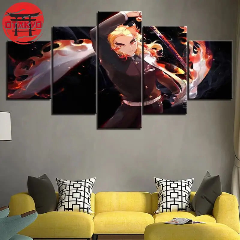 Kyojuro Rengoku Gemälde - Demon Slayer™