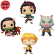 Lot 4 Funko POP Tanjiro, Zenitsu, Nezuko und Inosuke - Demon Slayer™