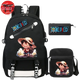 Luffy Kawaii Rucksack mit Federmäppchen und Umhängetasche - One Piece™