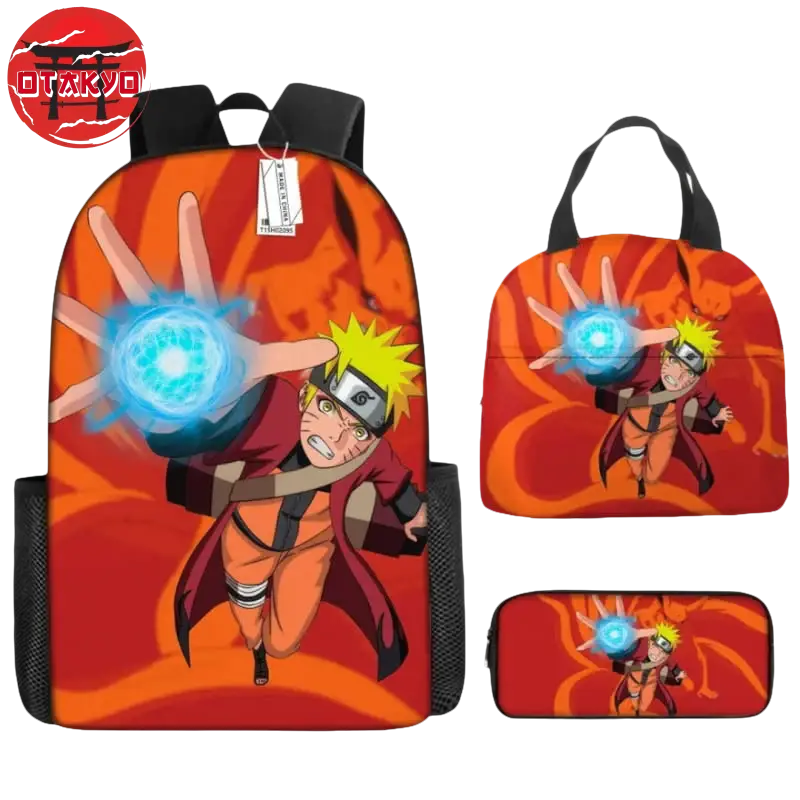 Naruto Ermite Rucksack mit Federmäppchen und Tasche - Naruto Shippuden™