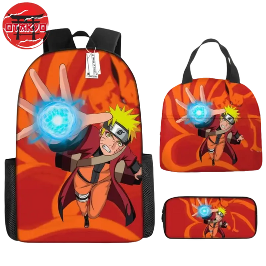 Naruto Ermite Rucksack mit Federmäppchen und Tasche - Naruto Shippuden™