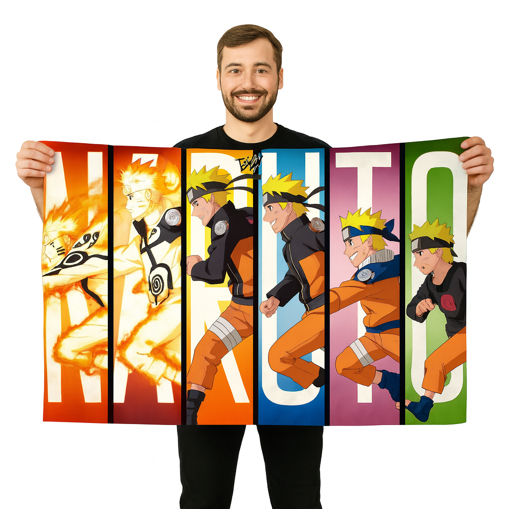Naruto Flagge „Evolution des Helden" - Naruto™