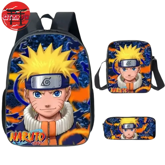 Naruto Genin Rucksack mit Federmäppchen und Umhängetasche - Naruto Shippuden™