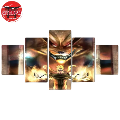 Naruto & Kurama Gemälde - Naruto Shippuden™