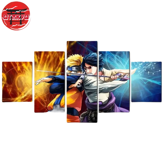 Naruto und Sasuke Kampf Gemälde - Naruto Shippuden™