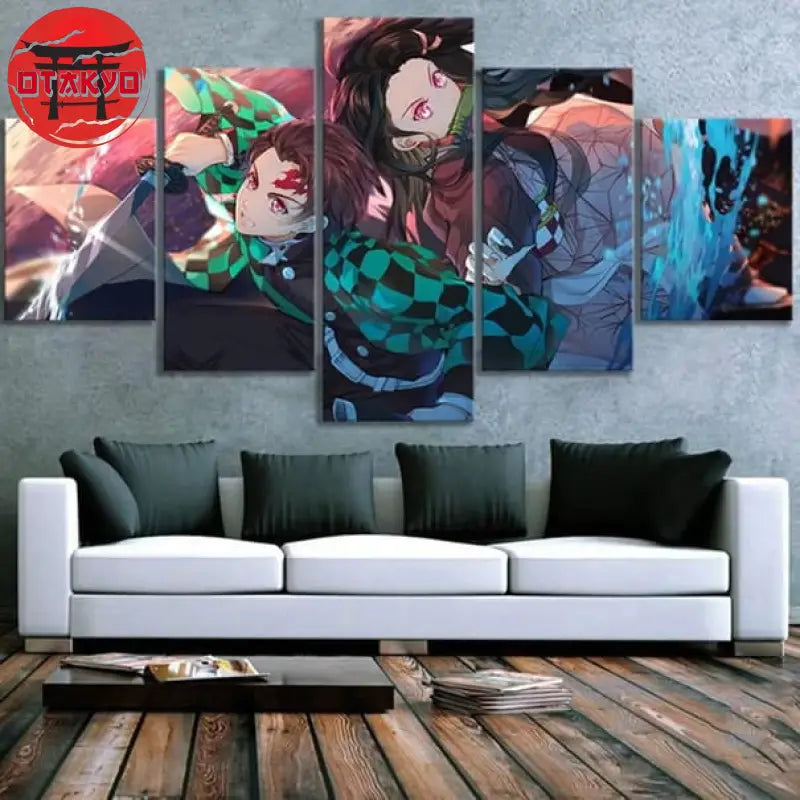 Nezuko und Tanjiro Gemälde - Demon Slayer™