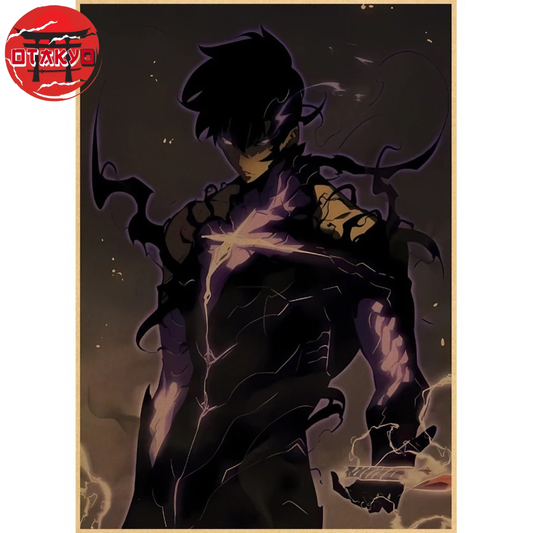 Poster Sung Jinwoo „Dunkle Form" - Solo Leveling™