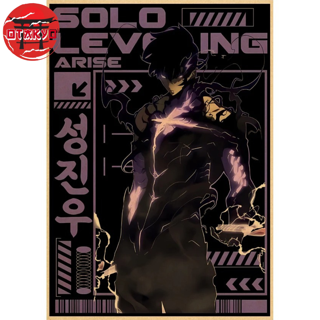 Poster Sung Jinwoo "Dunkle Macht" - Solo Leveling™