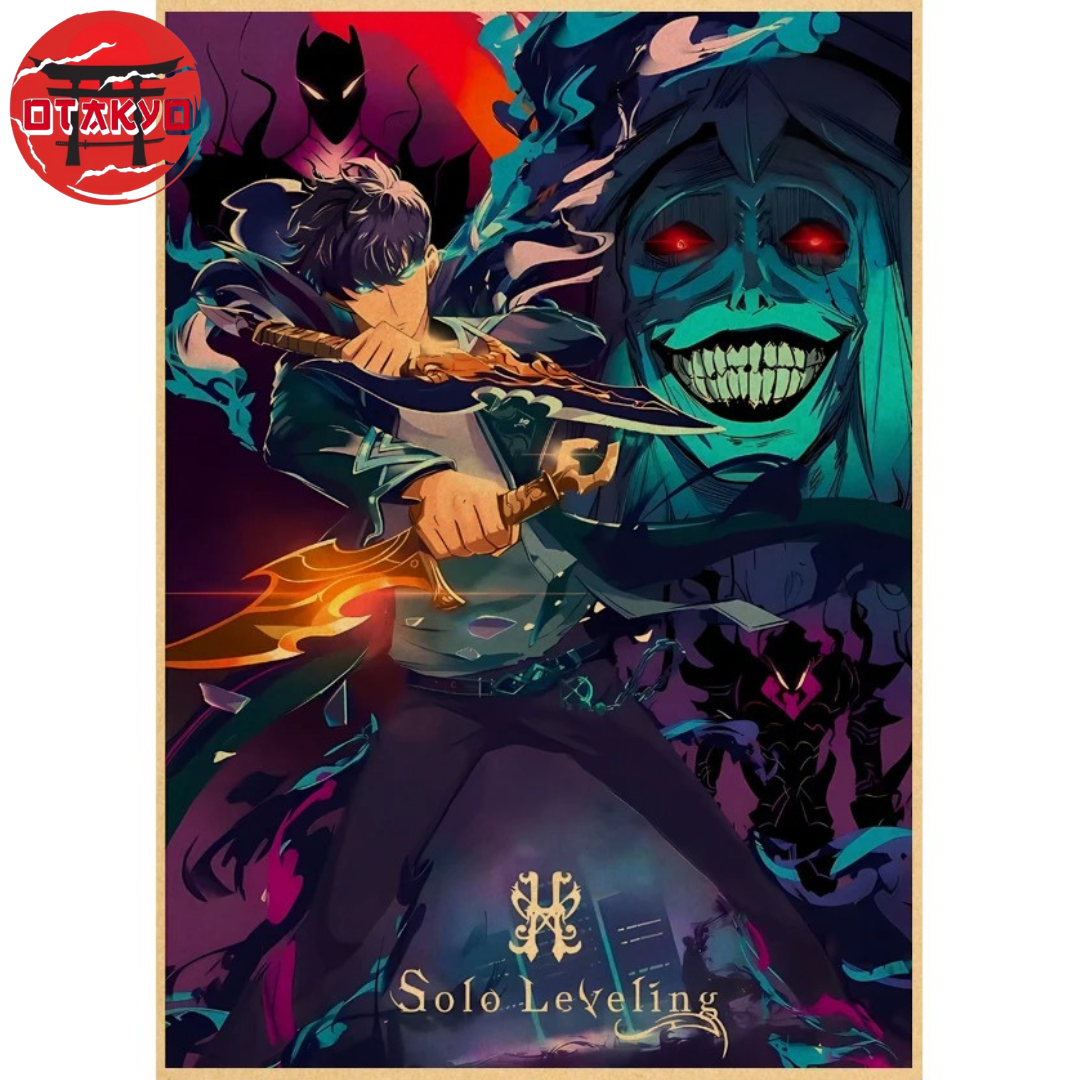 Poster Sung Jinwoo "Kampf gegen den König der Toten" - Solo Leveling™