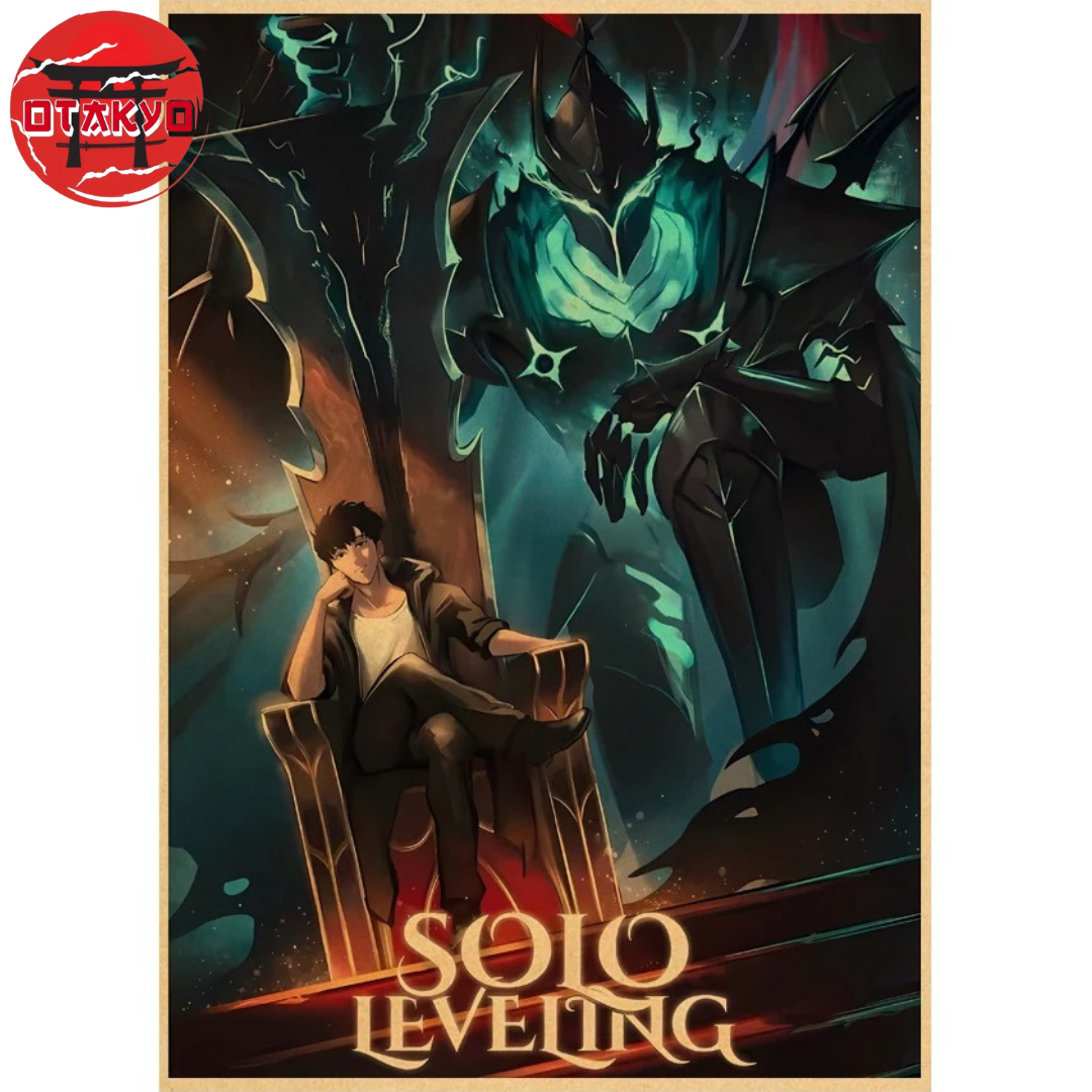 Poster Sung Jinwoo „Thron der Schatten" - Solo Leveling™
