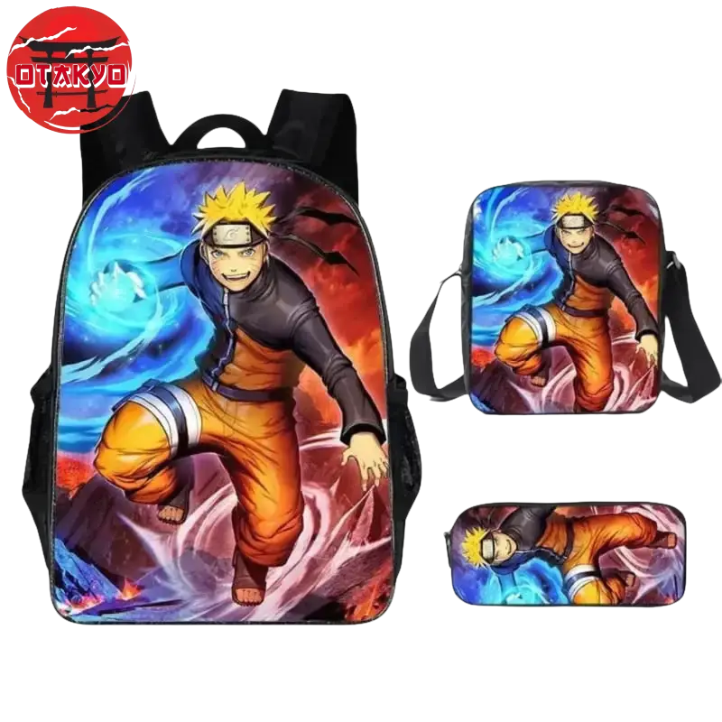 Rucksack mit Federmäppchen und Tasche Naruto Rasengan - Naruto Shippuden™