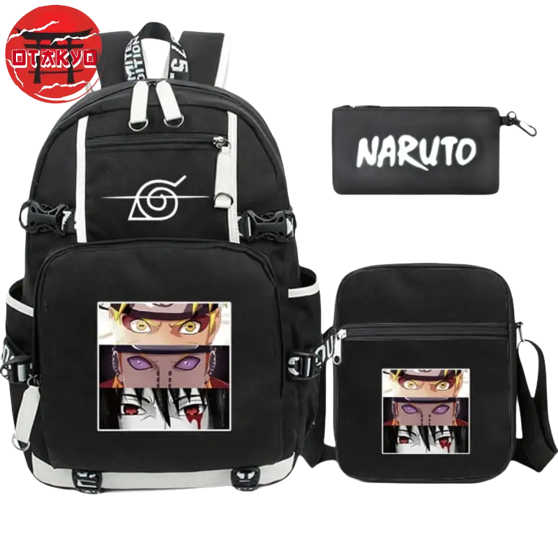Rucksack mit Federmäppchen und Tasche Naruto x Pain x Sasuke - Naruto Shippuden™