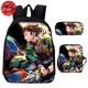 Rucksack mit Federmäppchen und Umhängetasche Tanjiro Feuer & Wasser - Demon Slayer™