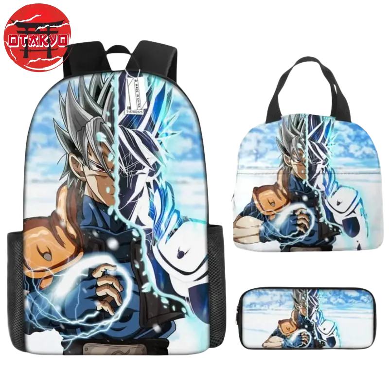 Rucksack mit Federmäppchen und Tasche Kakashi x Vegeta DBGT - Naruto Shippuden™