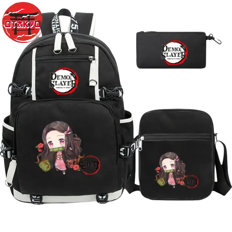 Rucksack mit Federmäppchen und Tasche Kamado Nezuko - Demon Slayer™
