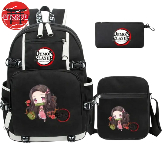 Rucksack mit Federmäppchen und Tasche Kamado Nezuko - Demon Slayer™