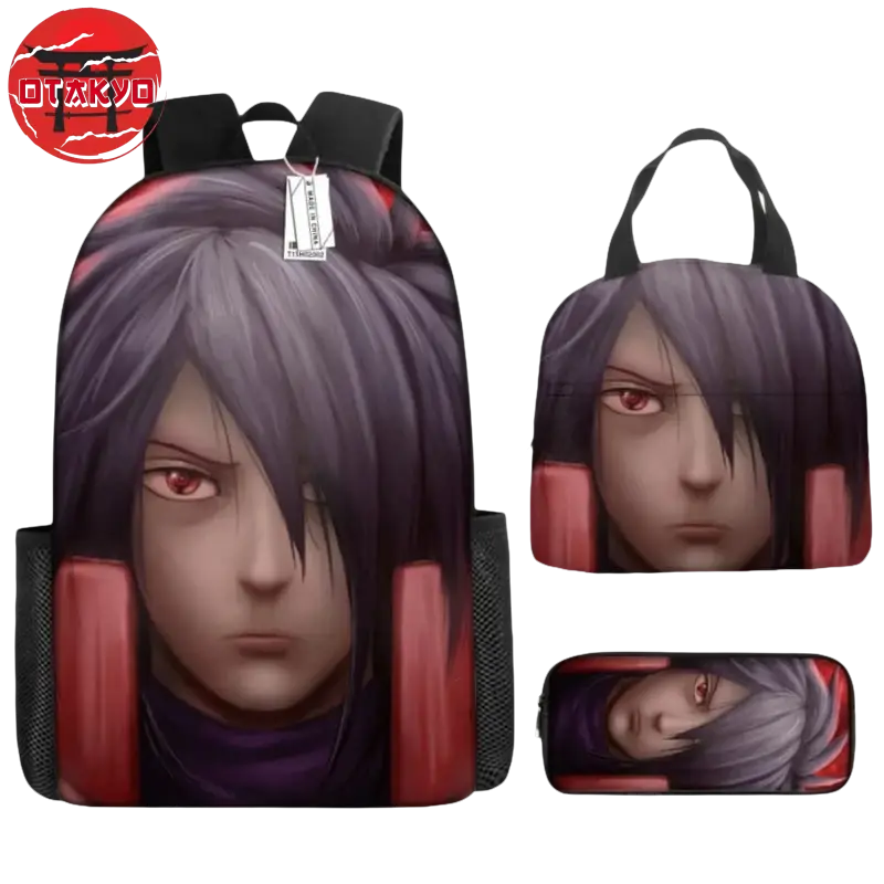 Rucksack mit Federmäppchen und Tasche Madara Uchiha - Naruto Shippuden™