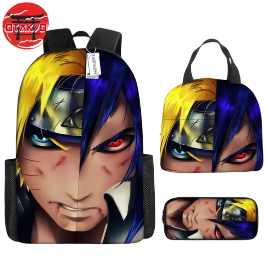 Rucksack mit Federmäppchen und Tasche Naruto VS Sasuke - Naruto Shippuden™
