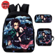 Rucksack mit Federmäppchen und Tasche Tanjiro & Nezuko - Demon Slayer™