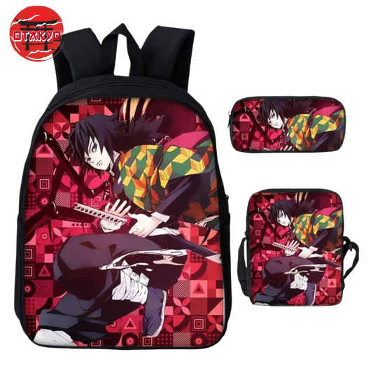 Rucksack mit Federmäppchen und Tasche Tomioka Giyu - Demon Slayer™