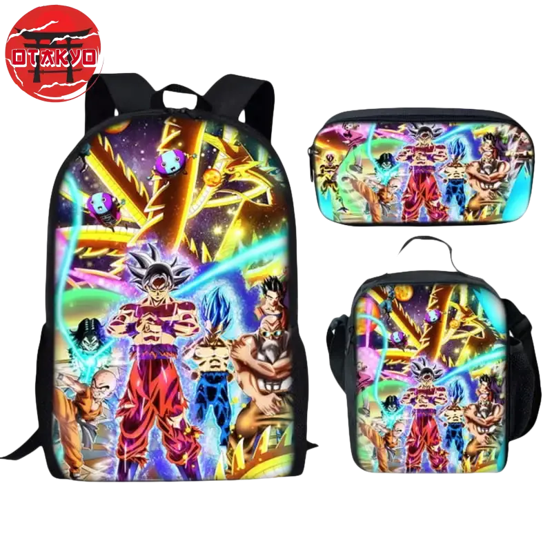Rucksack mit Federmäppchen und Tasche Turnier der Kraft - Dragon Ball Z™