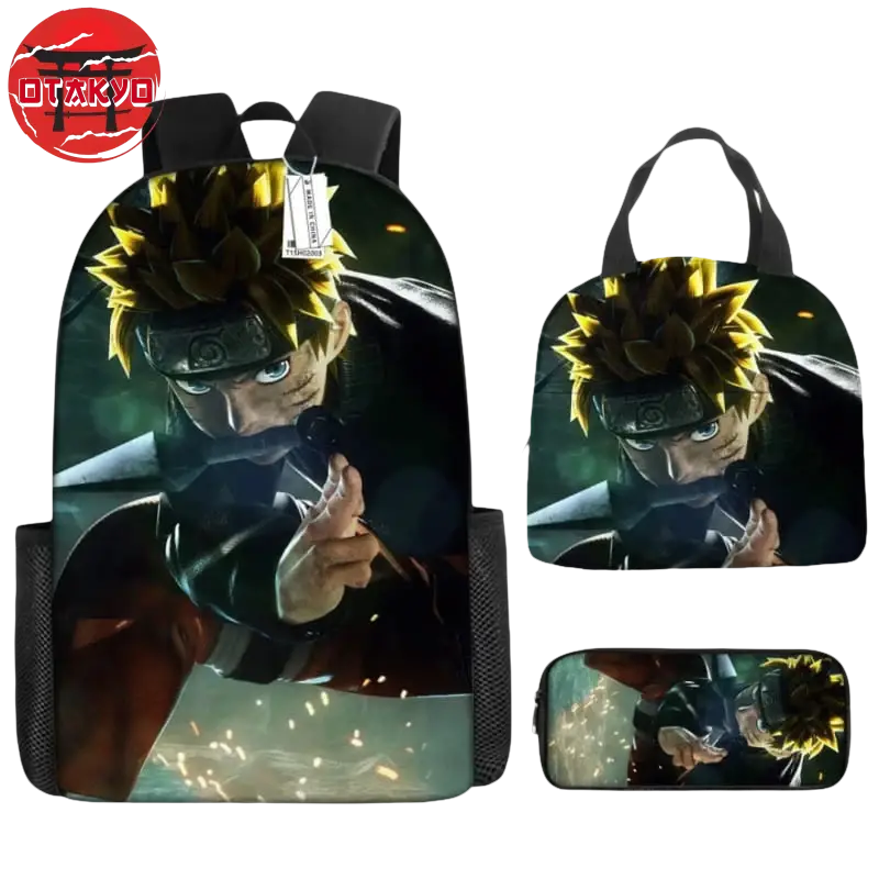 Rucksack mit Federmäppchen und Tasche Uzumaki Naruto - Naruto Shippuden™
