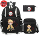 Rucksack mit Federmäppchen und Tasche Zenitsu - Demon Slayer™