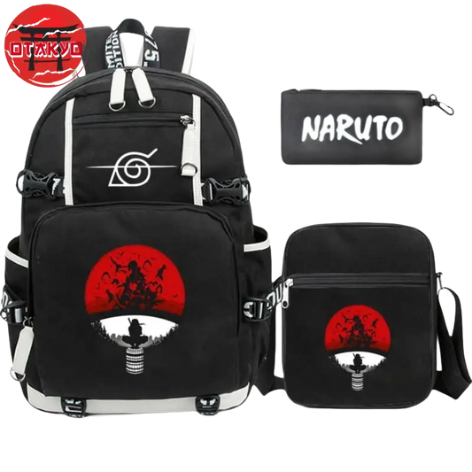 Rucksack mit Federmäppchen und Umhängetasche Itachi Uchiwa - Naruto Shippuden™