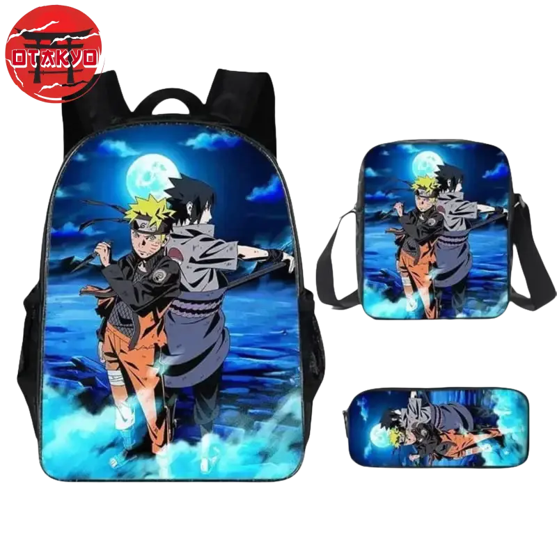 Rucksack mit Federmäppchen und Umhängetasche Naruto x Sasuke - Naruto Shippuden™