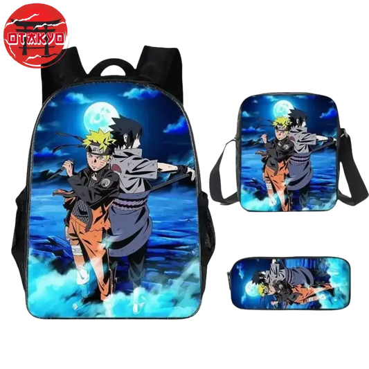 Rucksack mit Federmäppchen und Umhängetasche Naruto x Sasuke - Naruto Shippuden™