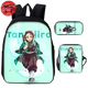 Rucksack mit Federmäppchen und Umhängetasche Tanjiro - Demon Slayer™