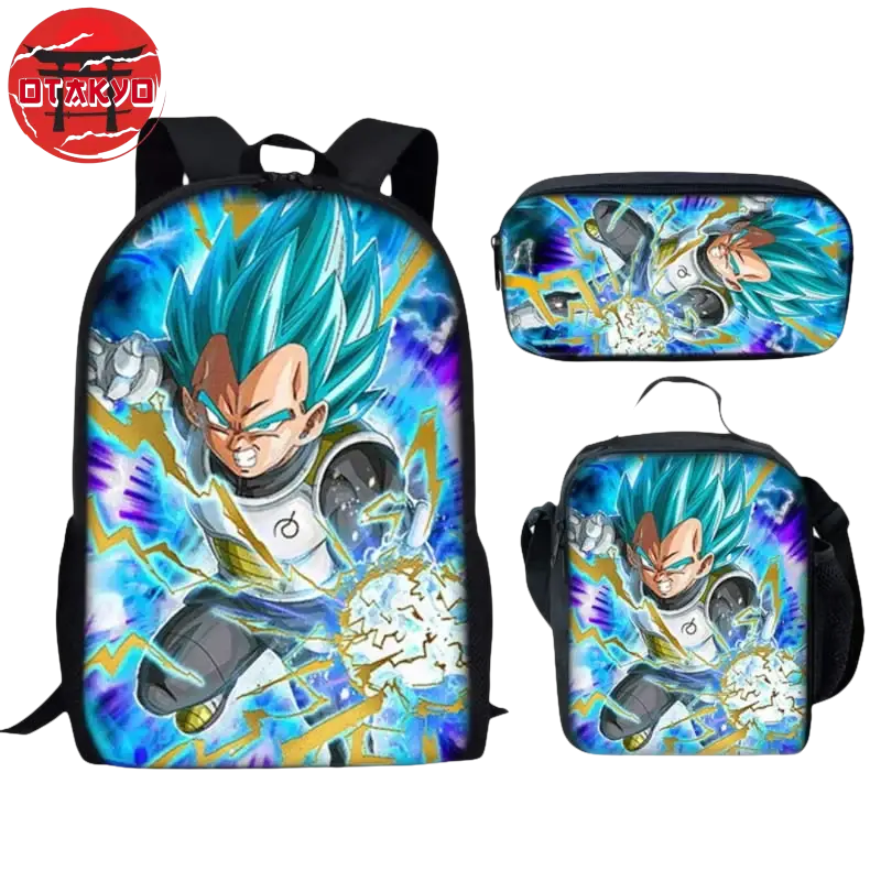 Rucksack mit Federmäppchen und Umhängetasche Vegeta SSB Final Flash - Dragon Ball Z™