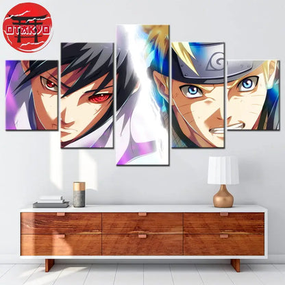 Sasuke & Naruto Duell der Schicksale Gemälde - Naruto Shippuden™