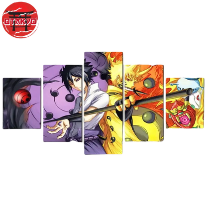Sasuke und Naruto Rikudo Eremit Gemälde - Naruto Shippuden™