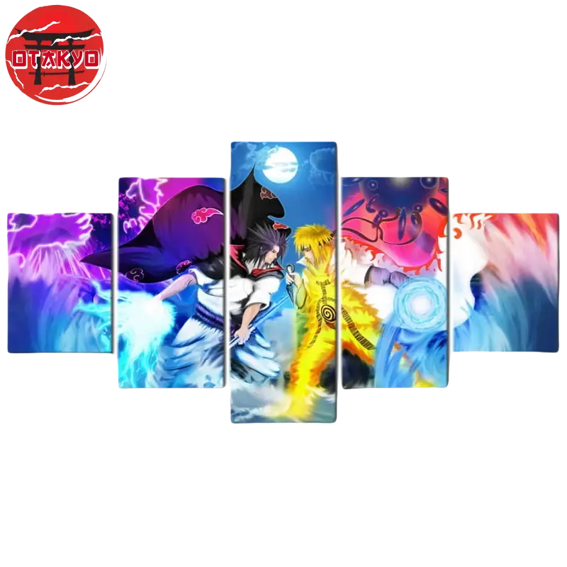 Sasuke vs Naruto Gemälde - Naruto Shippuden™
