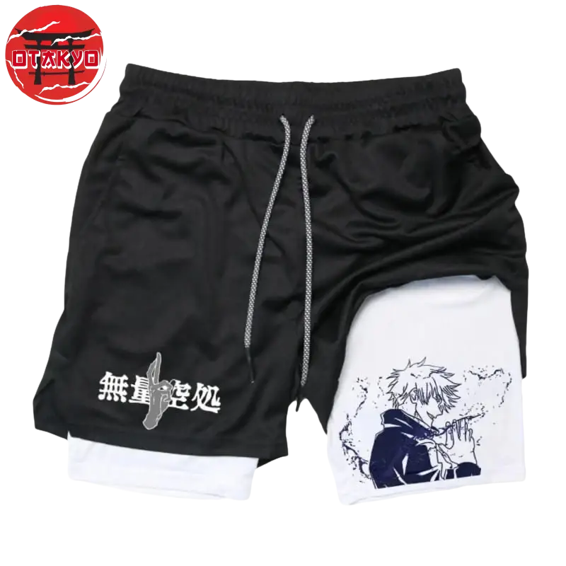 Satoru Gojo Schwarz-Weiß Short - Jujutsu Kaisen™