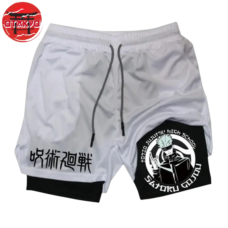 Satoru Gojo Weiß und Schwarz Short - Jujutsu Kaisen™