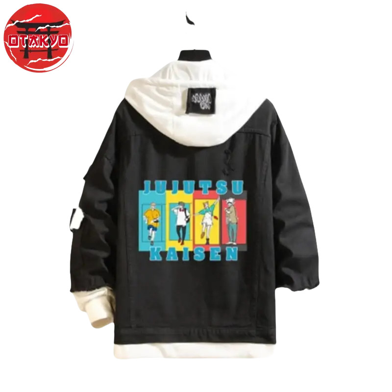 Schwarze Jeansjacke JJK - Jujutsu Kaisen™