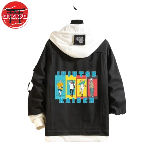 Schwarze Jeansjacke JJK - Jujutsu Kaisen™