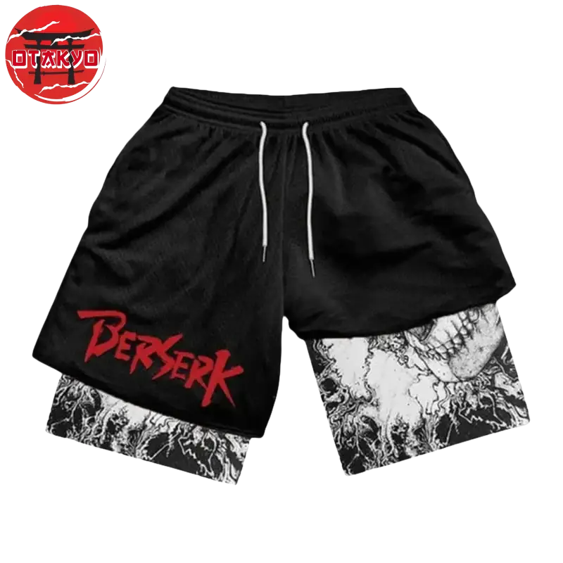Schwarzer Skelett-Ritter Short - Berserk™