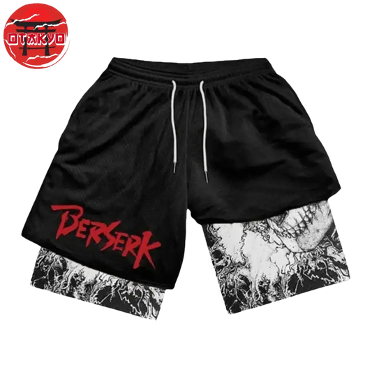 Schwarzer Skelett-Ritter Short - Berserk™