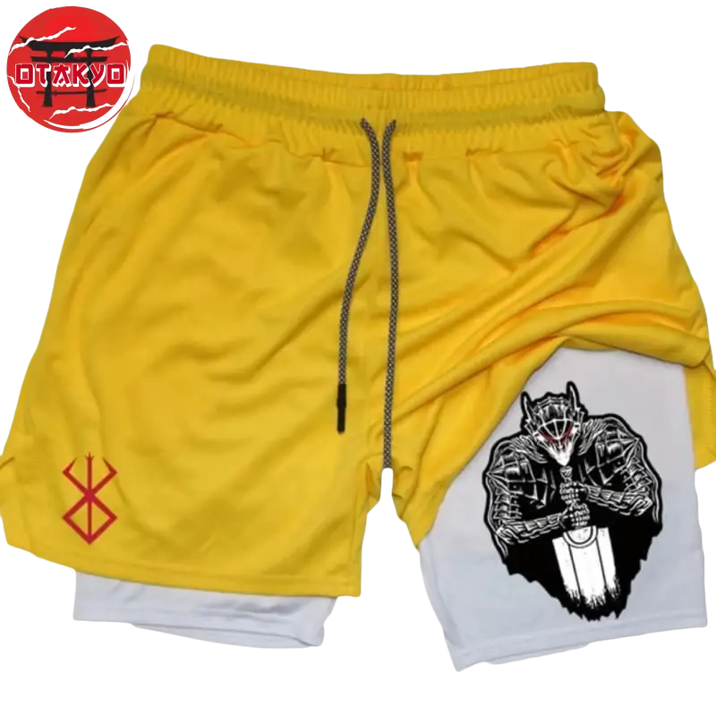 Short Der Schwarze Ritter „Gelb und Weiß" - Berserk™