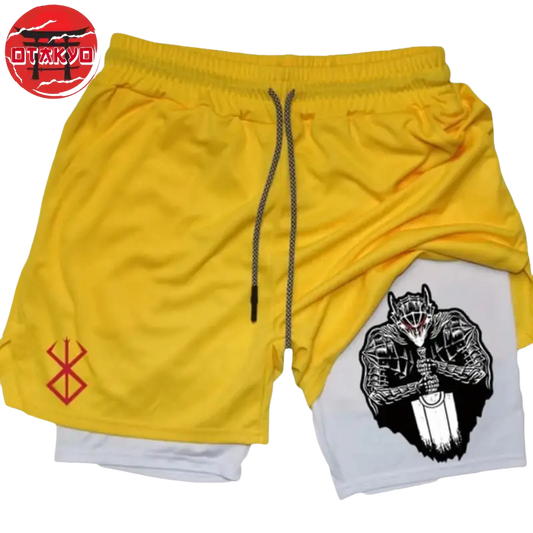 Short Der Schwarze Ritter „Gelb und Weiß" - Berserk™