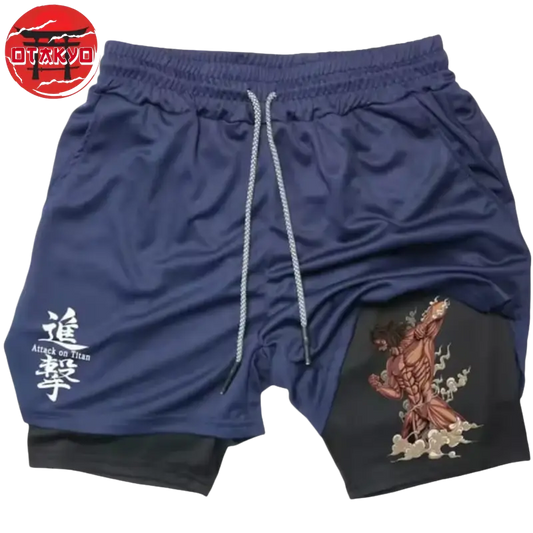 Short Die Wut des Angreifenden Titans Blau - Attack on Titan™