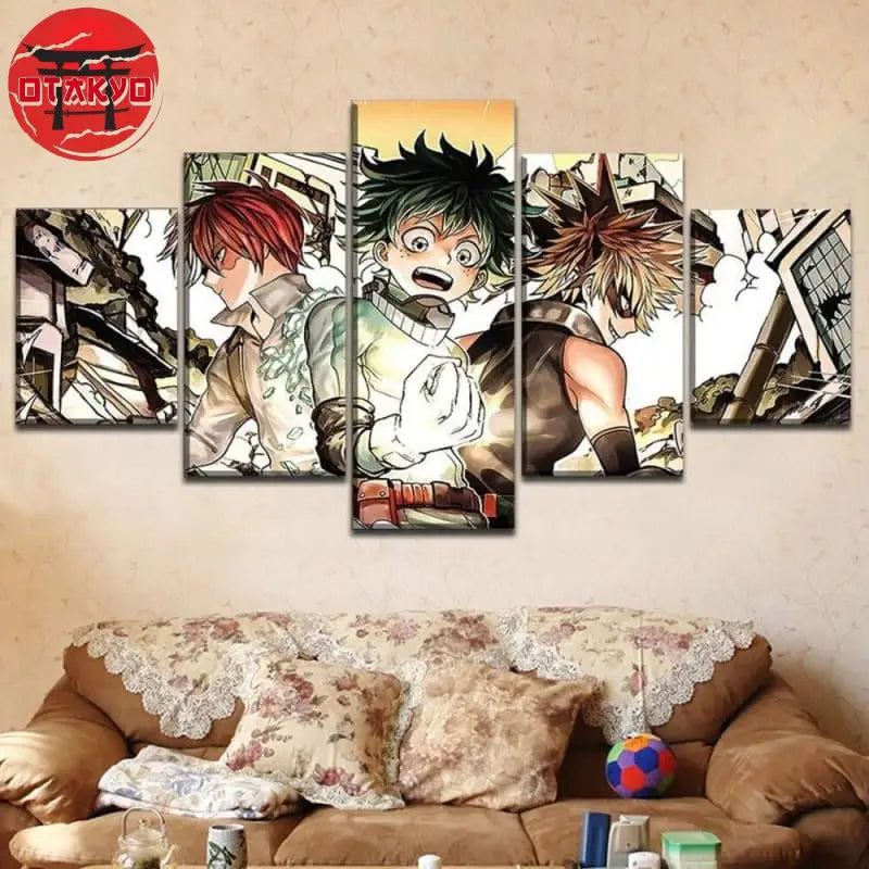 Shoto, Izuku und Bakugo Gemälde - My Hero Academia™