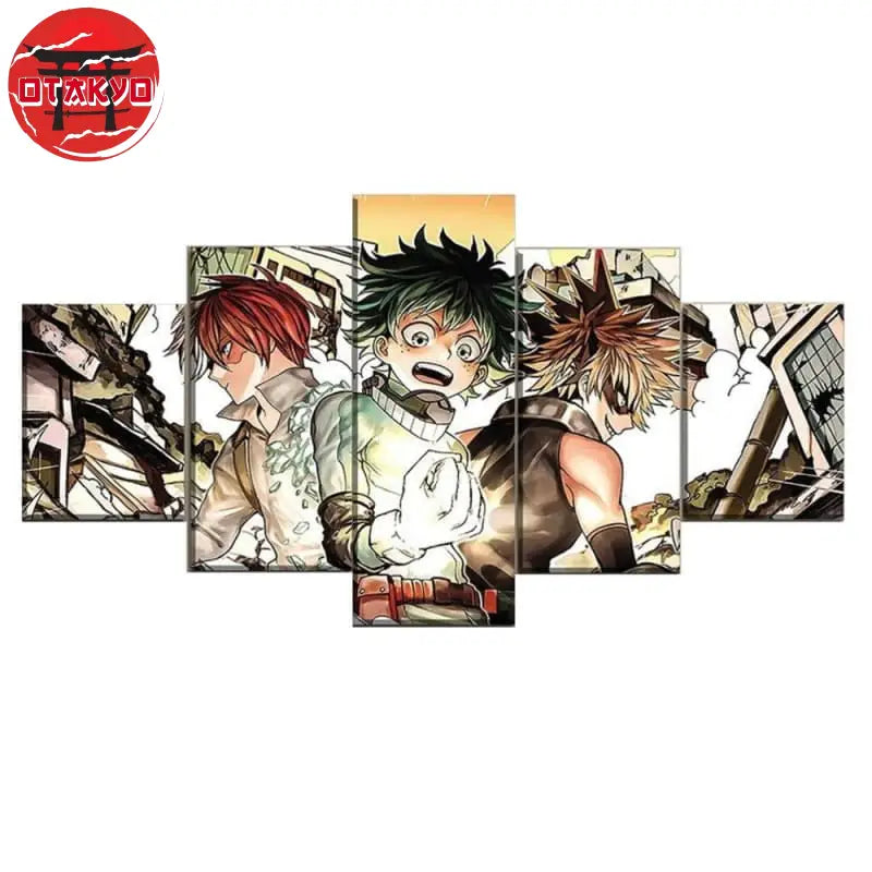Shoto, Izuku und Bakugo Gemälde - My Hero Academia™