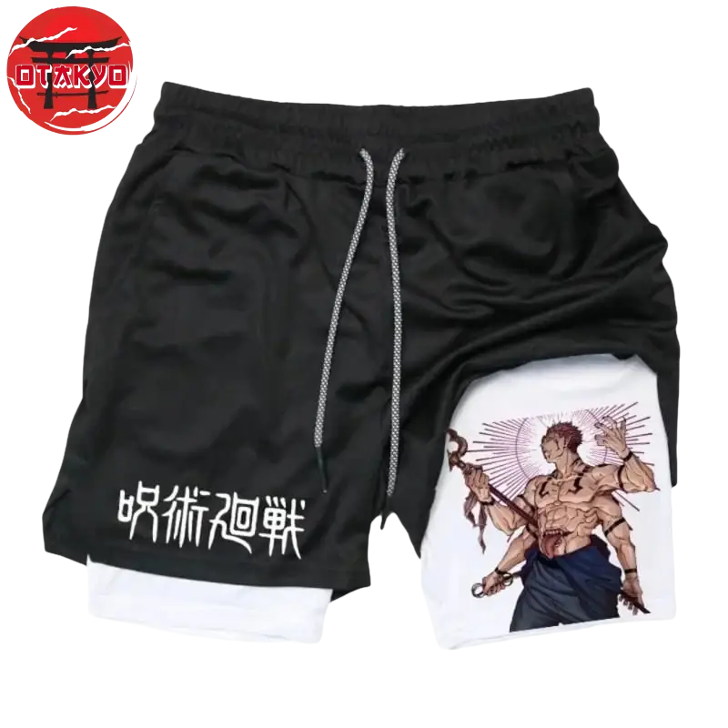 Sukuna "Reinkarnation" Schwarz und Weiß Short - Jujutsu Kaisen™
