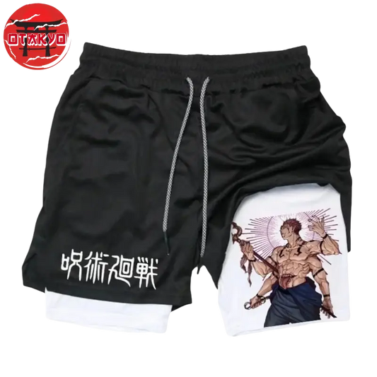 Sukuna "Reinkarnation" Schwarz und Weiß Short - Jujutsu Kaisen™