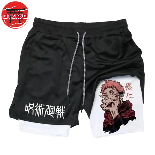 Sukuna Schwarz und Weiß Short - Jujutsu Kaisen™