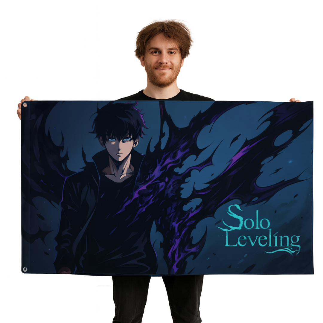 Sung Jinwoo Flagge "Schattenherrscher" - Solo Leveling™